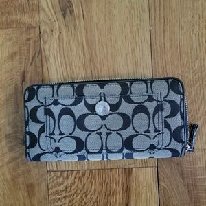 Zip-around Coach Wallet